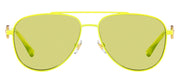 Versace KIDS VK 2002 1494/2 Aviator Metal Yellow Sunglasses with Green Lens