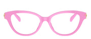 Versace Kids VK 3004 5399 Cat-Eye Plastic Pink Eyeglasses with Logo Stamped Demo Lenses