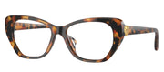 Versace Kids VK 3005U 5119 Irregular Plastic Havana Eyeglasses with Logo Stamped Demo Lenses