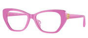 Versace Kids VK 3005U 5425 Irregular Plastic Pink Eyeglasses with Logo Stamped Demo Lenses