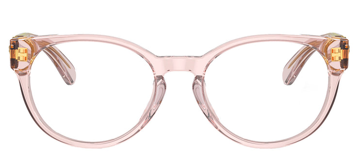 Versace Kids VK 3323U 5441 Oval Plastic Pink Eyeglasses with Logo Stamped Demo Lenses