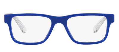 Versace Kids VK 3324U 5294 Rectangle Plastic Blue Eyeglasses with Logo Stamped Demo Lenses