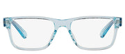 Versace VK 3324U 5378 Rectangle Plastic Blue Eyeglasses with Logo Stamped Demo Lenses