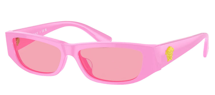 Versace Kids VK 4002U 539984 Rectangle Plastic Pink Sunglasses with Pink Lens
