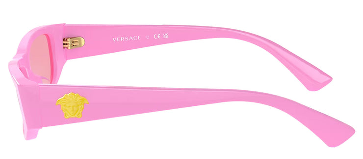 Versace Kids VK 4002U 539984 Rectangle Plastic Pink Sunglasses with Pink Lens