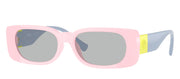 Versace Kids VK 4003U 5440CV Rectangle Plastic Pink Sunglasses with Grey Lens