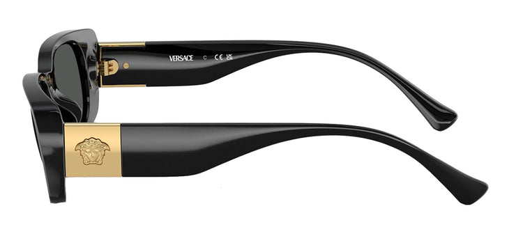 Versace KIDS VK 4003U GB1/87 Rectangle Plastic Black Sunglasses with Grey Lens