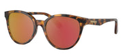 Versace Kids VK 4427U 51196Q Round Plastic Havana Sunglasses with Red Mirror Lens