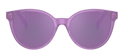 Versace KIDS VK 4427U 53734V Round Plastic Purple Sunglasses with Purple Mirror Lens