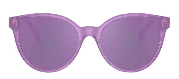 Versace KIDS VK 4427U 53734V Round Plastic Purple Sunglasses with Purple Mirror Lens
