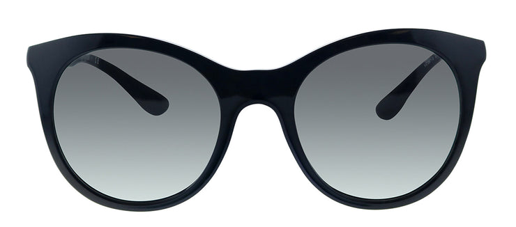 Vogue Eyewear VO 2971 W44/11 Round Plastic Black Sunglasses with Grey Lens