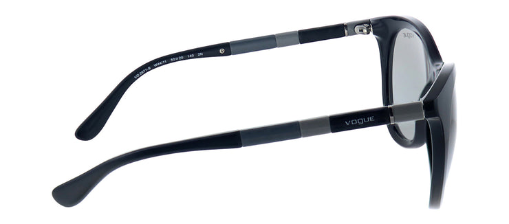 Vogue Eyewear VO 2971 W44/11 Round Plastic Black Sunglasses with Grey Lens