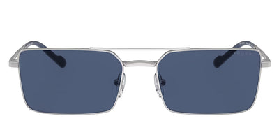 Vogue Eyewear VO 4309S 323/80 Rectangle Metal Silver Sunglasses with Blue Lens