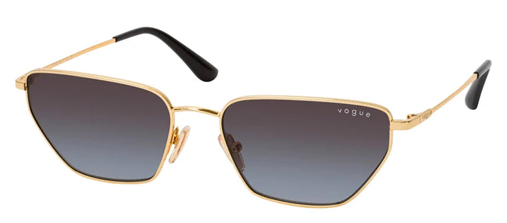 Vogue Eyewear VO 4316S 280/8G Irregular Metal Gold Sunglasses with Grey Gradient Lens