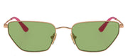 Vogue Eyewear VO 4316S 5152/2 Irregular Metal Gold Sunglasses with Green Lens