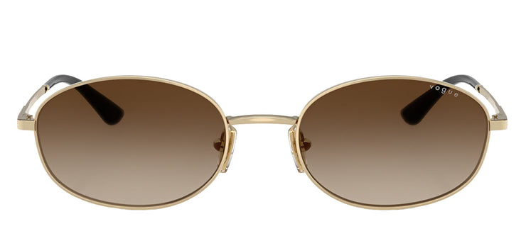 Vogue Eyewear VO 4323S 848/13 Oval Metal Gold Sunglasses with Brown Gradient Lens