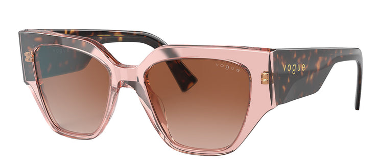 Vogue Eyewear VO 5409S 282813 Irregular Plastic Pink Sunglasses with Brown Gradient Lens