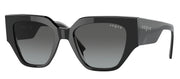 Vogue Eyewear VO 5409S W44/11 Irregular Plastic Black Sunglasses with Grey Gradient Lens