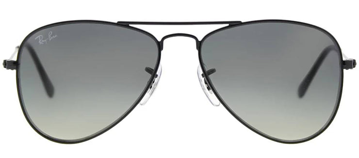 Ray-Ban Junior Childrens Aviator RJ 9506S 220/11 Aviator Metal Black Sunglasses with Grey Gradient Lens