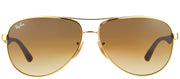 Ray-Ban Tech RB 8313 001/51 Aviator Metal Gold Sunglasses with Brown Gradient Lens