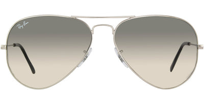 Ray-Ban RB 3025 003/32 Aviator Metal Silver Sunglasses with Grey Gradient Lens