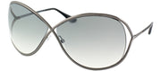 Tom Ford Miranda TF 130 08B Fashion Metal Ruthenium/ Gunmetal Sunglasses with Grey Gradient Lens