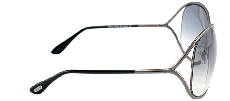 Tom Ford Miranda TF 130 08B Fashion Metal Ruthenium/ Gunmetal Sunglasses with Grey Gradient Lens