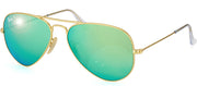 Ray-Ban RB 3025 112/P9 Aviator Metal Gold Sunglasses with Green Polarized Lens