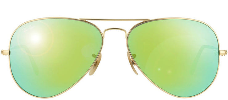 Ray-Ban Classic Aviator RB 3025 112/19 Aviator Metal Gold Sunglasses with Green Mirror Lens