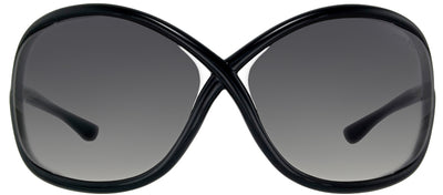 Tom Ford Whitney TF 9 199 Fashion Plastic Black Sunglasses with Dark Grey Lens