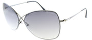 Tom Ford Collete TF 250 08C Fashion Metal Black Sunglasses with Grey Gradient Lens