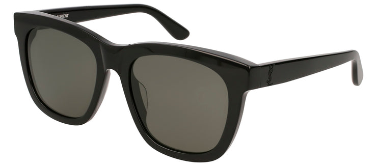 Saint Laurent SL M24/K 001 Square Acetate Black Sunglasses with Grey Lens