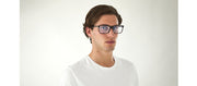 Saint Laurent SL 296 011 Rectangle Acetate Multicolor Eyeglasses with Clear Lens