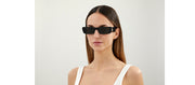 Gucci GG 0516S 001 Rectangle Acetate Black Sunglasses with Grey Lens