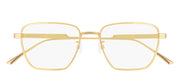 Bottega Veneta BV 1015O 002 Square Metal Gold Eyeglasses with Demo Lens