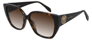 Alexander McQueen AM 284S 003 Butterfly Acetate Havana Sunglasses with Brown Gradient Lens
