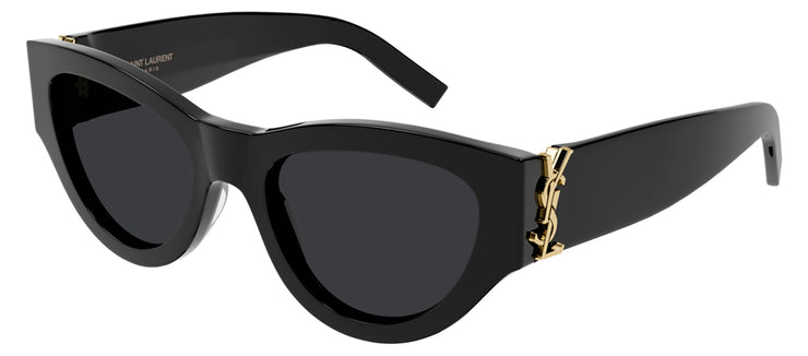 Saint Laurent SL M94 001 Cat-Eye Acetate Black Sunglasses with Grey Lens