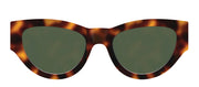 Saint Laurent SL M94 003 Cat-Eye Acetate Havana Sunglasses with Green Lens