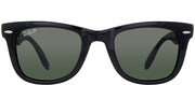 Ray-Ban Folding Wayfarer RB 4105 601/58 Wayfarer Plastic Black Sunglasses with Green Polarized Lens