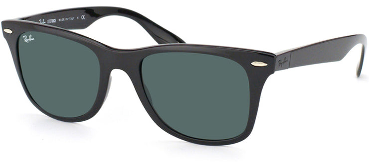 Ray-Ban Liteforce RB 4195 601/71 Wayfarer Plastic Black Sunglasses with Green Lens