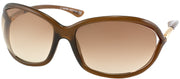 Tom Ford Jennifer TF 8 692 Fashion Plastic Brown Sunglasses with Brown Gradient Lens