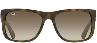 Ray-Ban Justin RB 4165 710/13 Square Rubber Tortoise/ Havana Sunglasses with Grey Gradient Lens