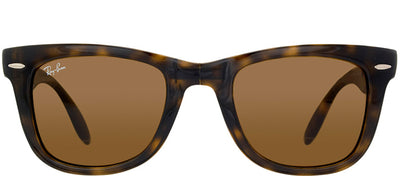 Ray-Ban RB 4105 710 Wayfarer Plastic Tortoise/ Havana Sunglasses with Green Lens