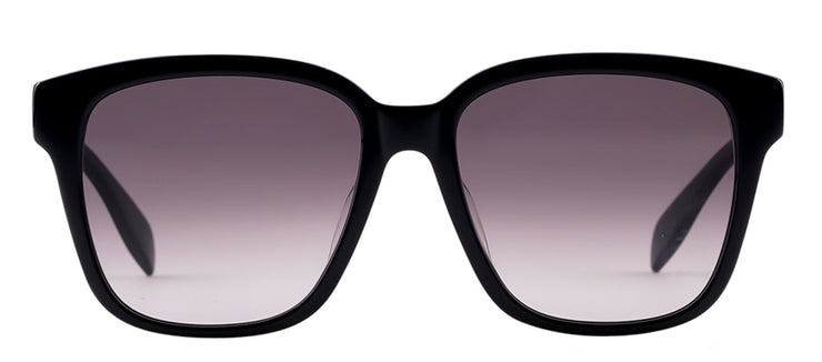 Alexander McQueen AM 0331S 001 Rectangle Plastic Black Sunglasses with Grey Gradient Lens