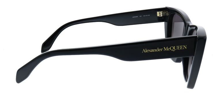 Alexander McQueen AM 299S 001 Cat-Eye Acetate Black Sunglasses with Grey Gradient Lens