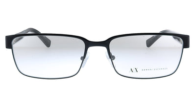 Armani Exchange AX 1017 6000 Rectangle Metal Black Eyeglasses with Demo Lens