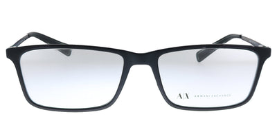 Armani Exchange AX 3027 8078 Rectangle Plastic Black Eyeglasses with Demo Lens