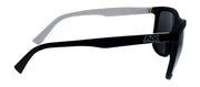 Armani Exchange AX 4093S 8078Z3 Square Plastic Black Sunglasses with Silver Mirror Lens
