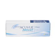 1-Day Acuvue Moist Contact Lenses 30 pack box