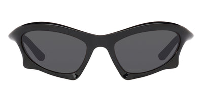 Balenciaga BB 0229S 001 Fashion Plastic Black Sunglasses with Grey Lens